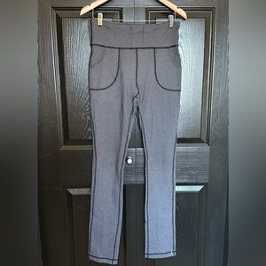 Lululemon Skinny Will Pant Textured Heathered Slate/Black Size 10